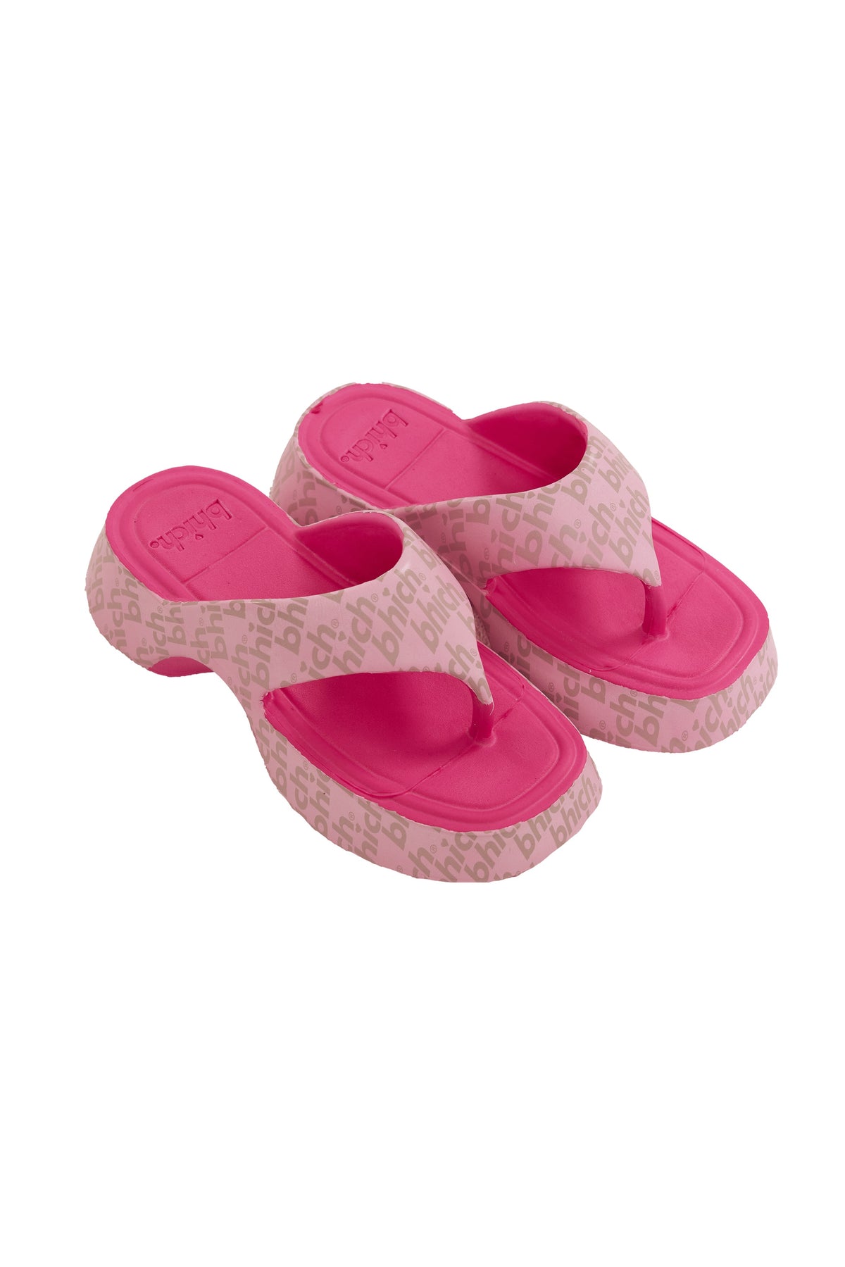 Sky Platform Sandals - Embossed